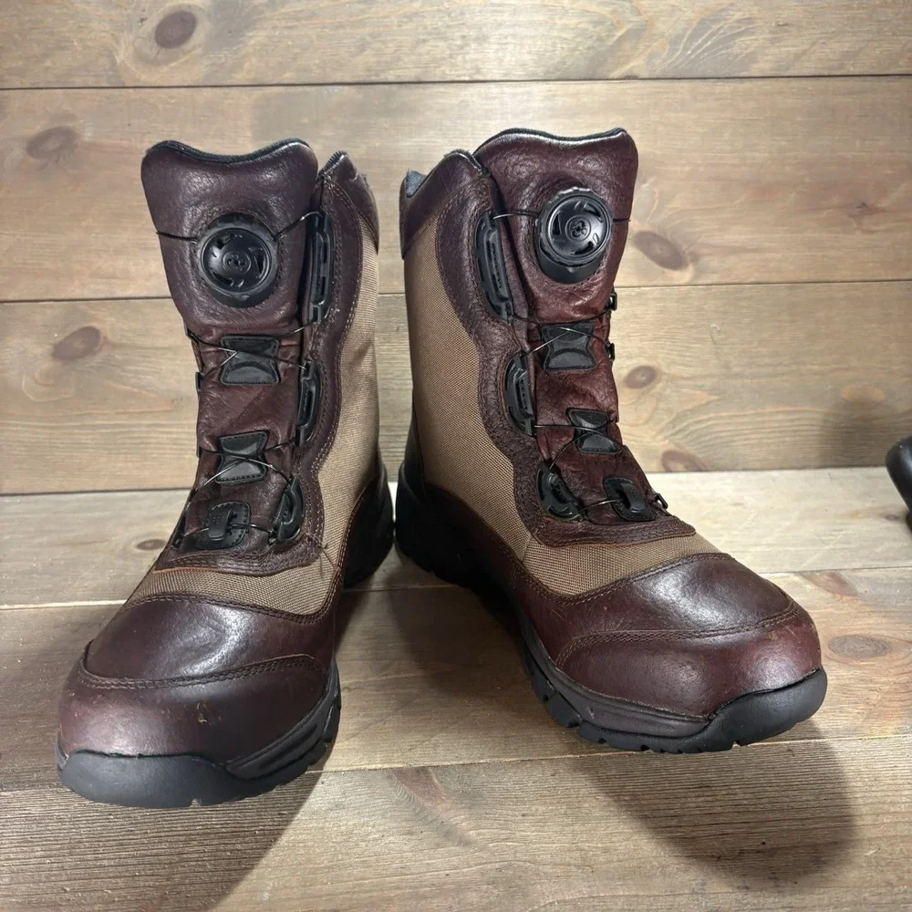 ll bean technical upland mens size 9 shoes brown leather waterproof boots
